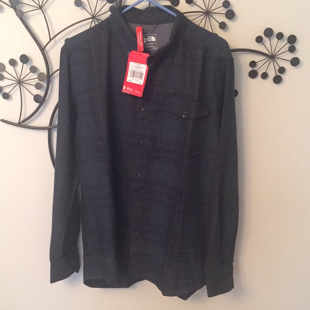 North Face Flannel shirt L
